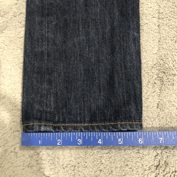 Tellason Stock Jeans Men's 29x34 Button Fly Medium Wash Denim Slim Straight USA - Picture 6 of 13